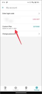 Check expiration for your custom plan