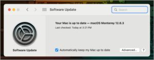 If there is a software update available, then update your Mac