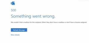 What Causes Outlook Error 500