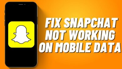 fix snap chat not working on mobile data