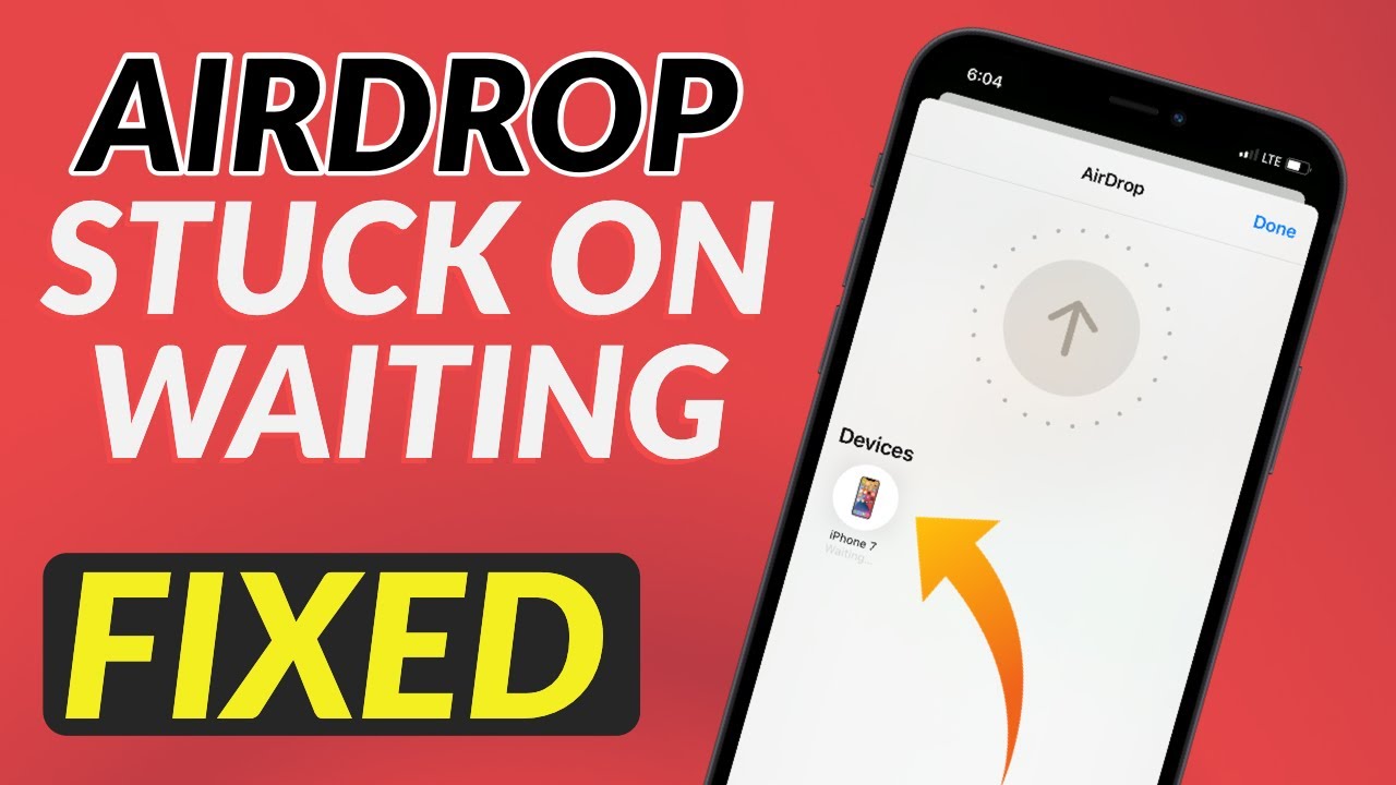 fixes for airdrop stopped working or stuck on waiting