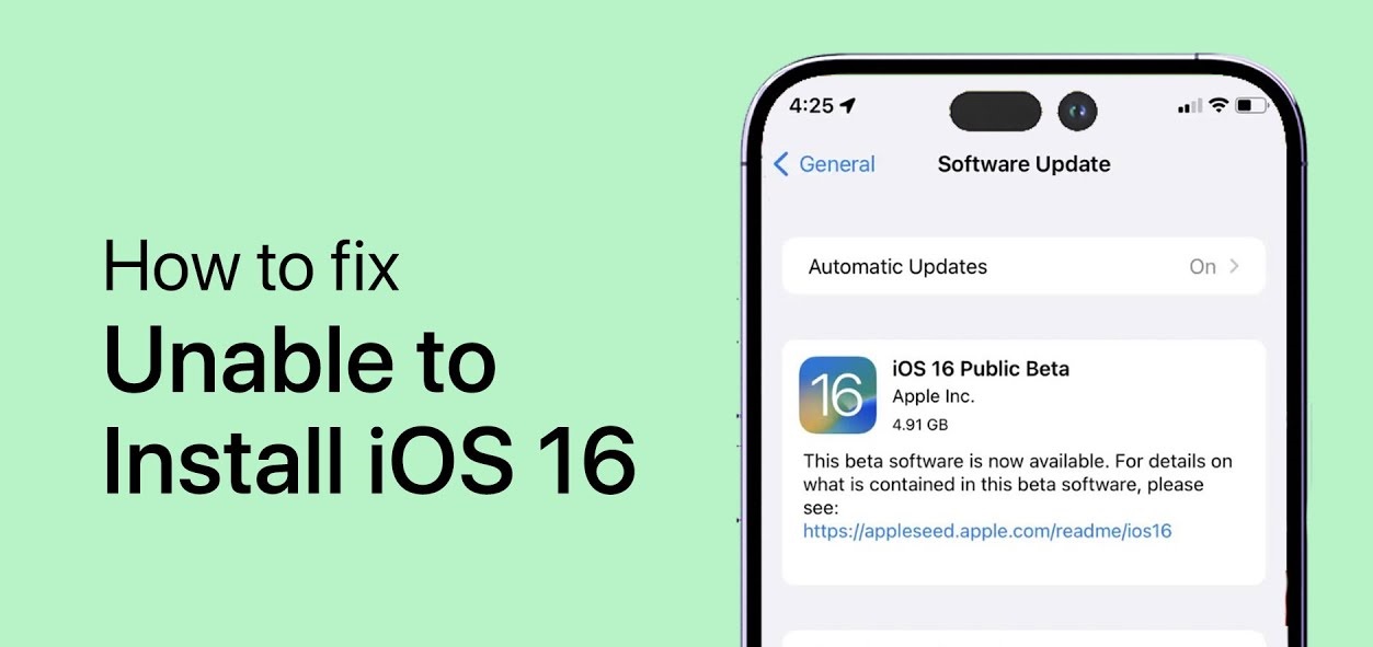 Ways to Fix Cannot Install iOS 16