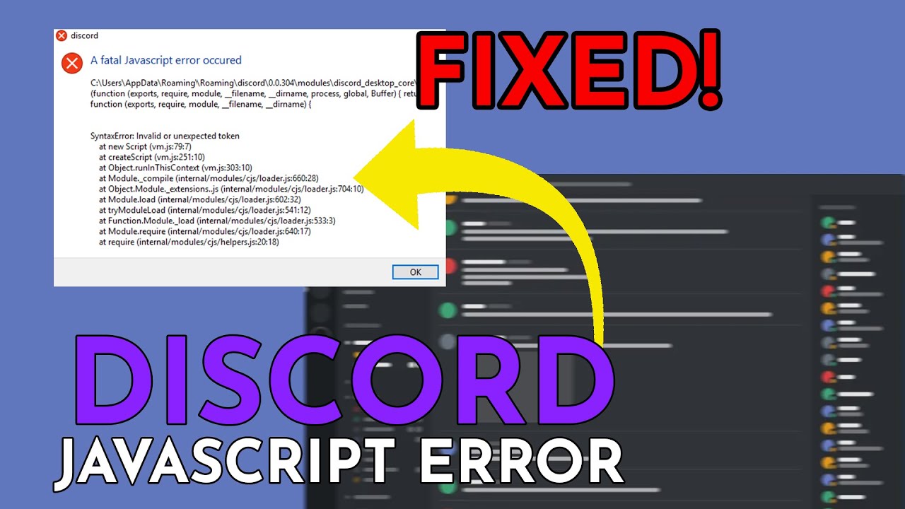 How To Fix A Discord Fatal Javascript Error - TechBlitz