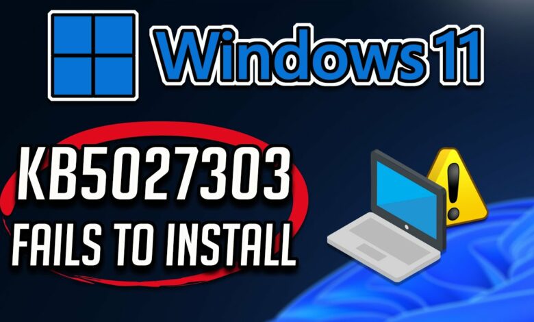 kb5027303 not installing