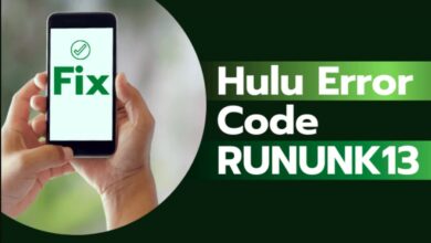 rununk 13 error code on hulu