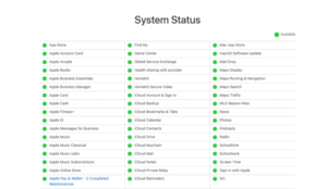 Check Apple Server’s Status