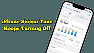 screen time keeps turning off on iPhone