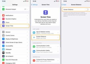 How to Activate Screen Distance