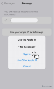 Sign Out Of iMessage and Then Sign Back In